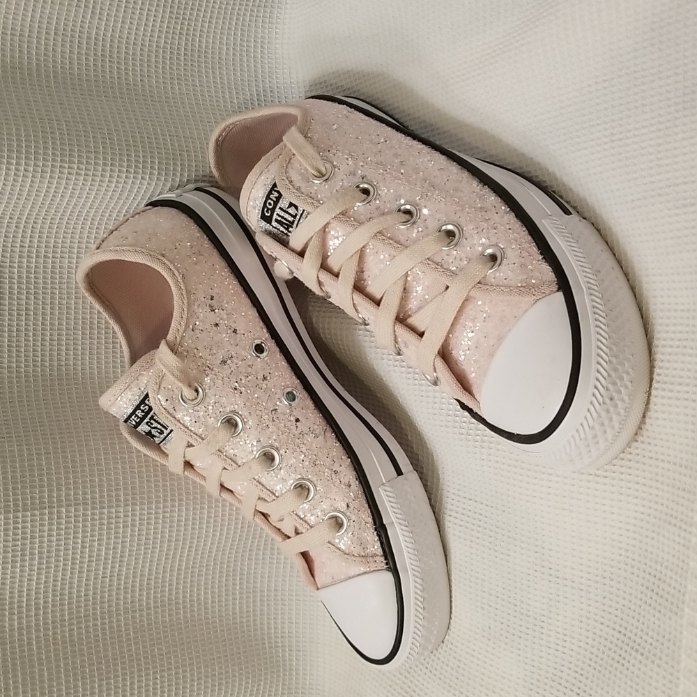 Pink Glitter Converse AllStar Sneakers Gem